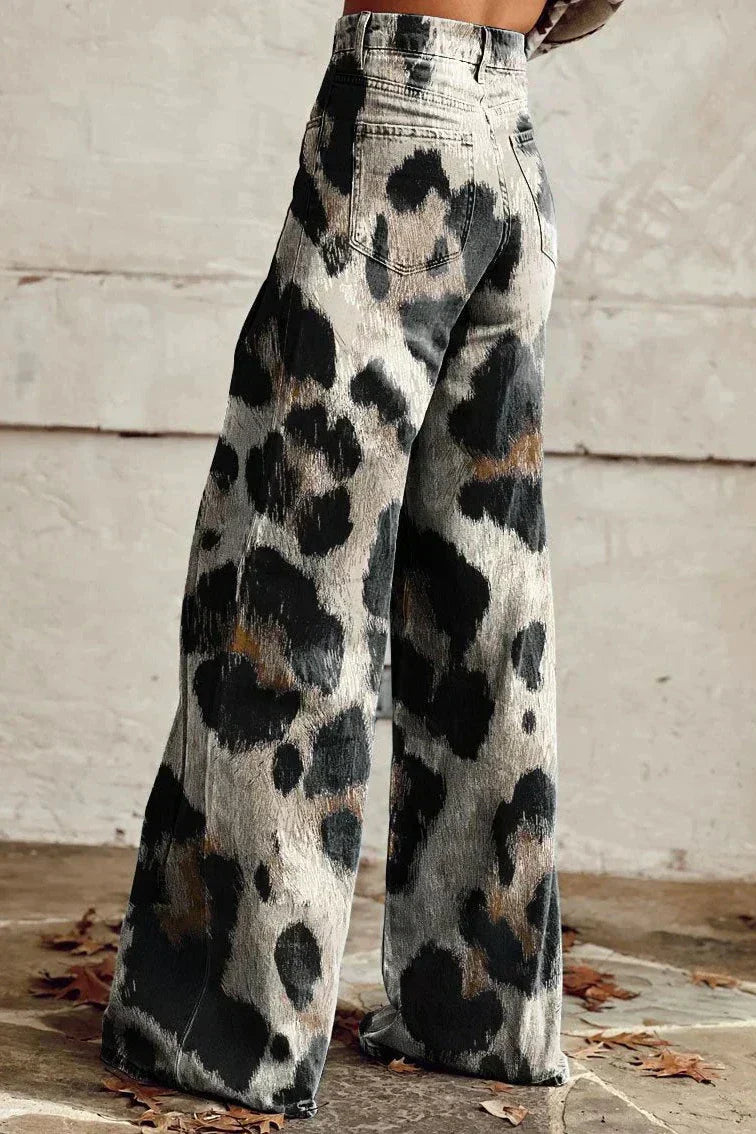 Cheetah™ - Boho Vintage Pants with Chic Print