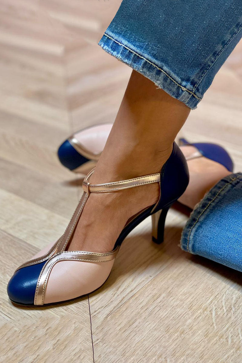 Comfortable T-Strap All-Day Heels