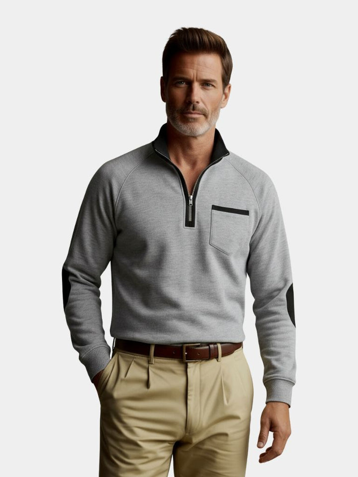 Clayton | Classic Quarter Zip Pullover with Refined Silhouette for Men