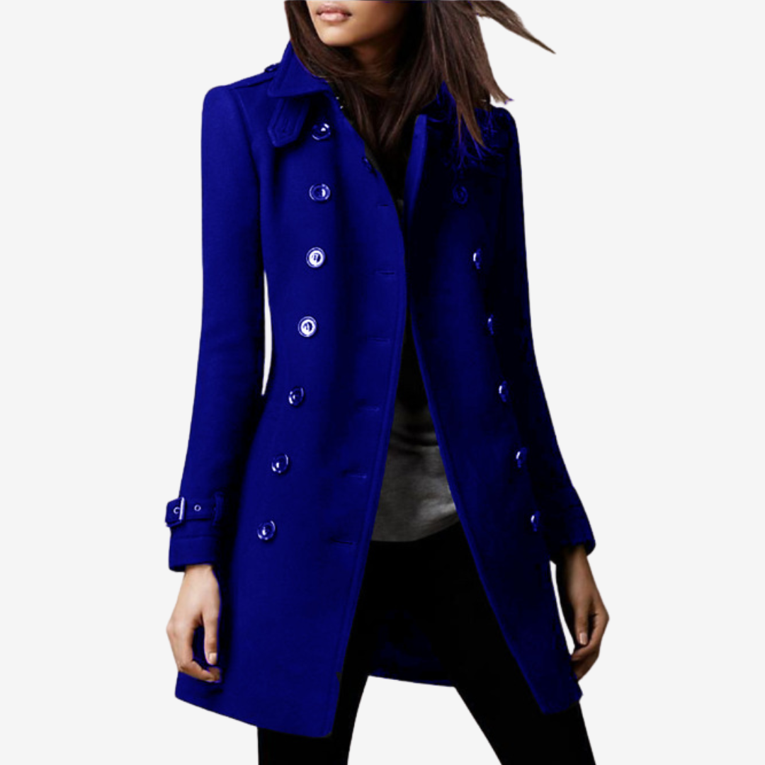 Rosellea Elegant Button-Down Coat