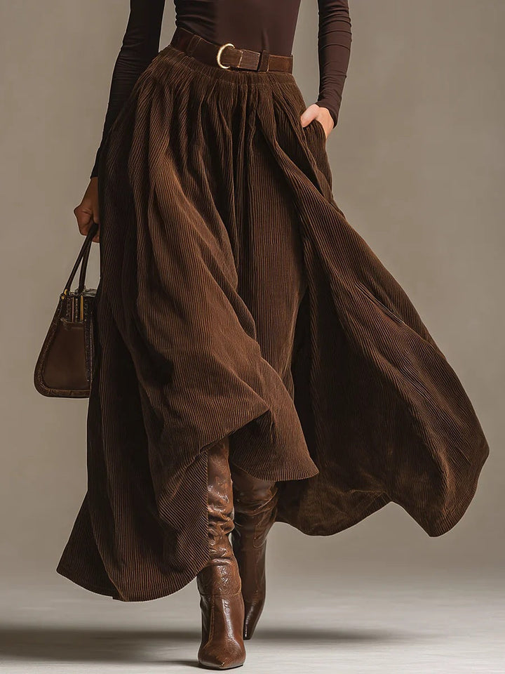 Aveline Two-Piece Set (Turtleneck &amp; Maxi Skirt)