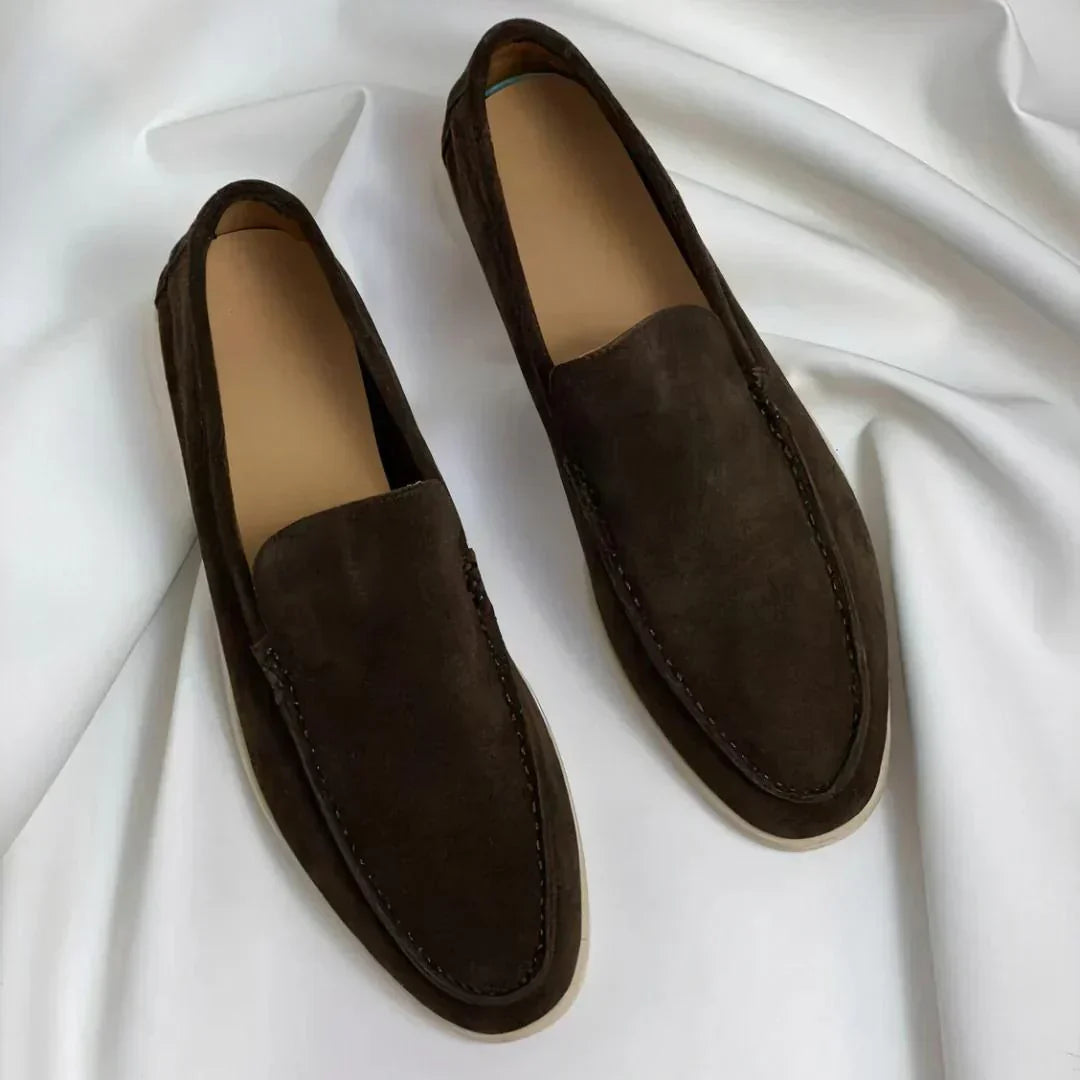 Barnaby | Suede Loafers with Sharp Silhouette and Soft Sole for Men