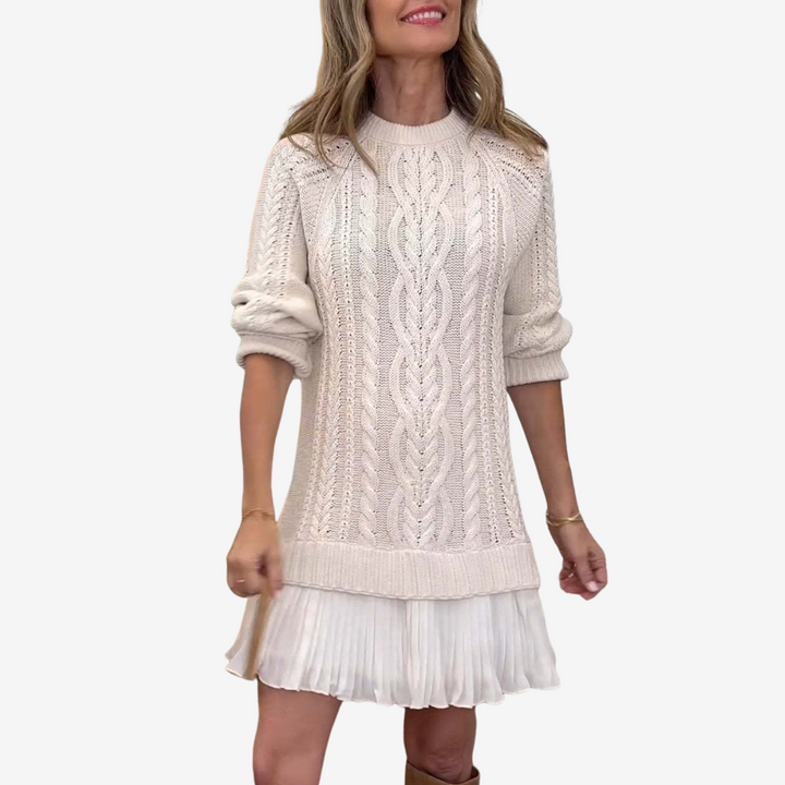 Gaelle Knit Sweater Dress