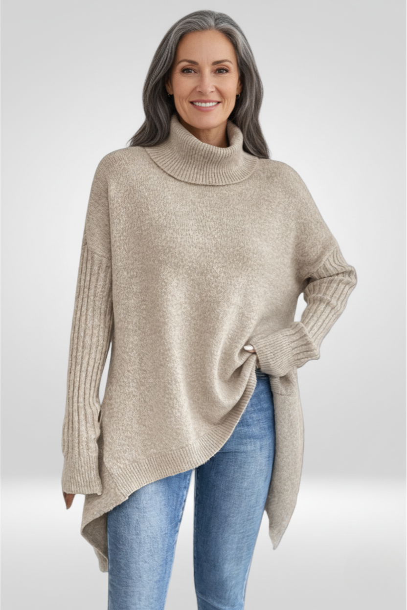 Isabelle - Cozy Asymmetrical Sweater