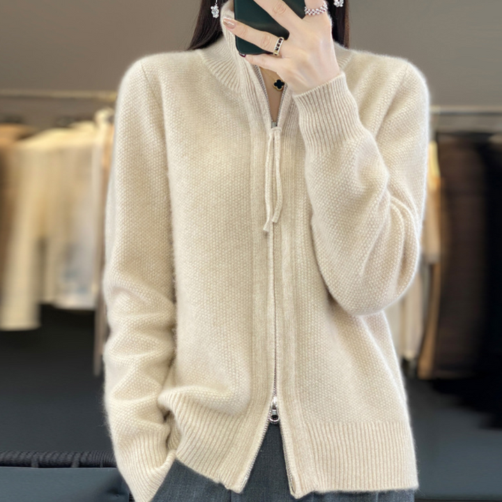 Katrina | Minimalist Zip Sweater with Sleek Modern Silhouette for Women