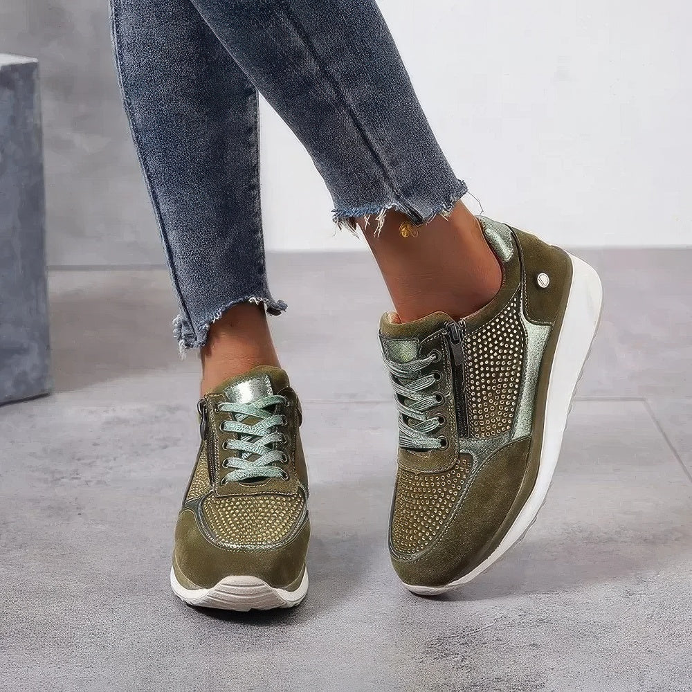 Vulcanized Platform Sneakers For Women