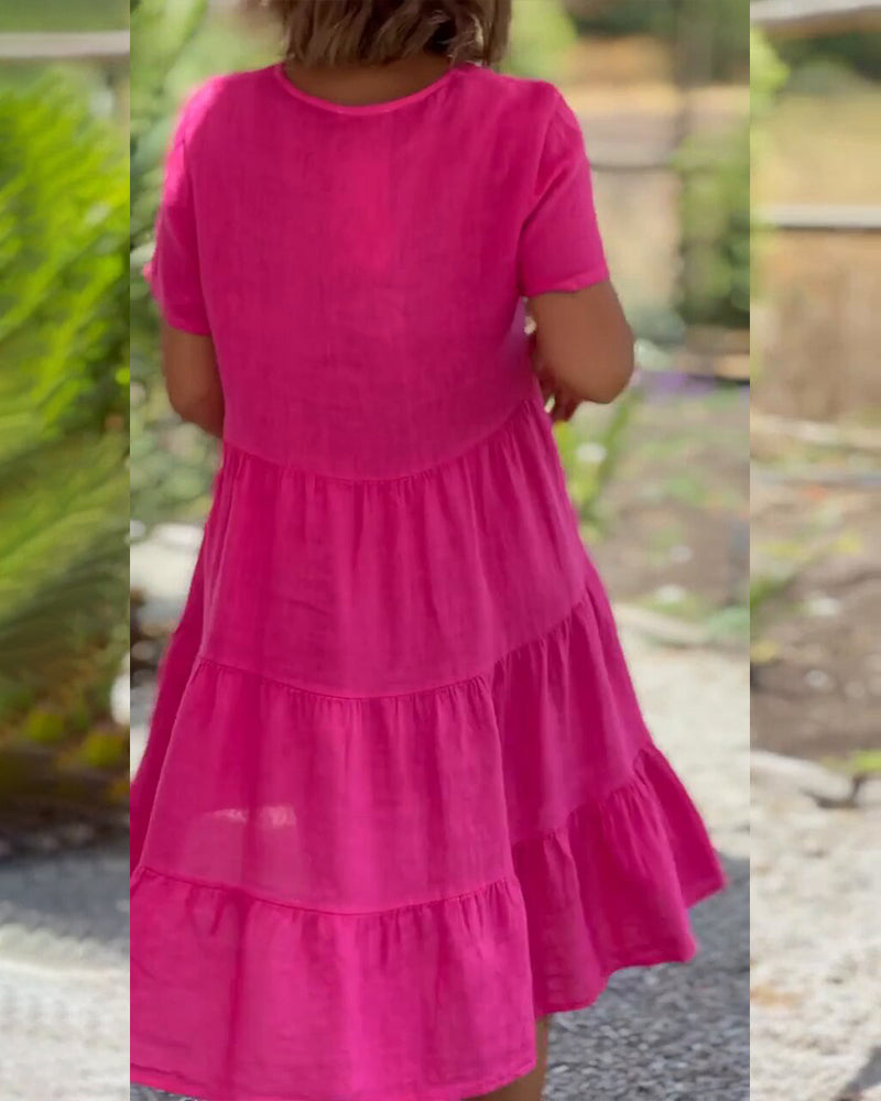 Virella - Dress Made Of Cotton And Linen