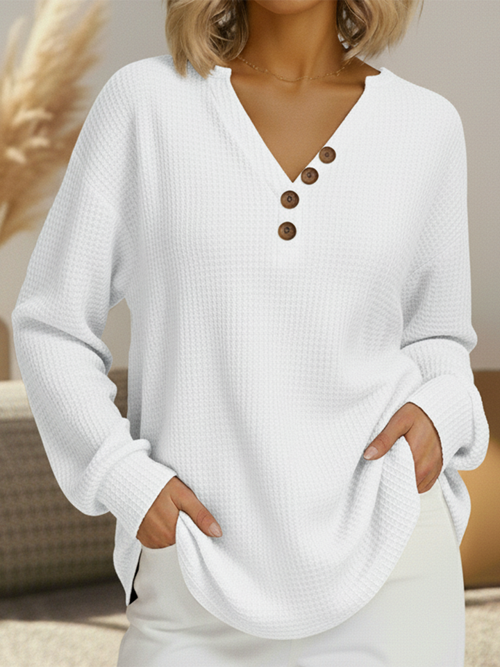 Zailynne | Soft Brushed Waffle-Knit Sweater