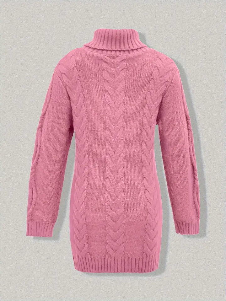 Valéria | Long Winter Cable-Knit Sweater