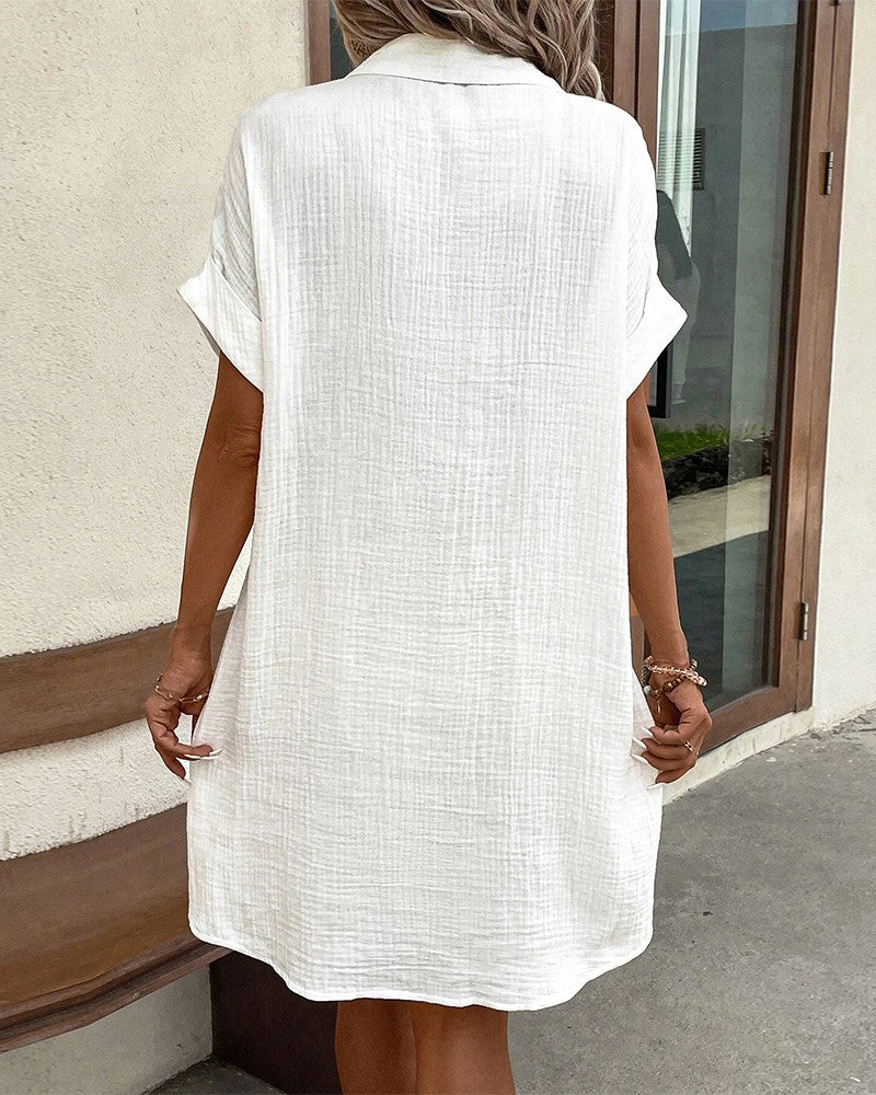 Melsie - Comfortable Shirt Dress