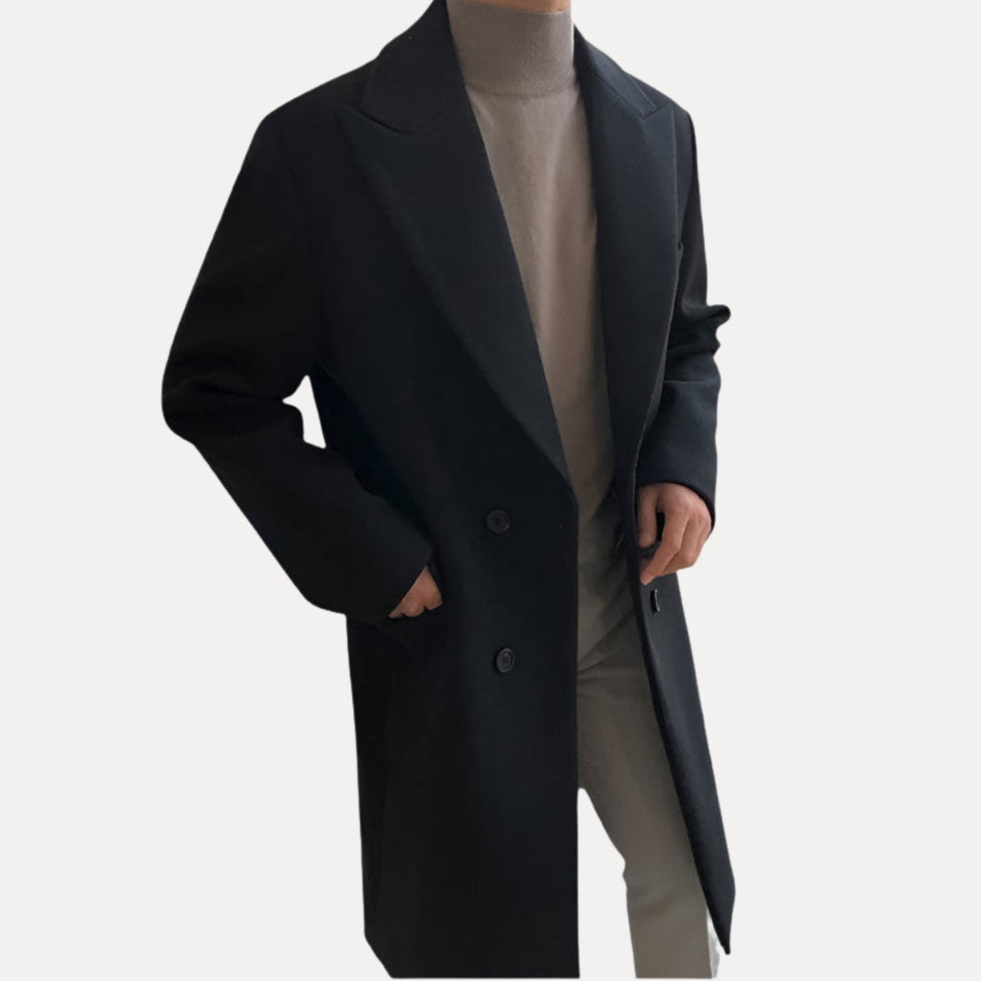Elegant Lined Coat For Men