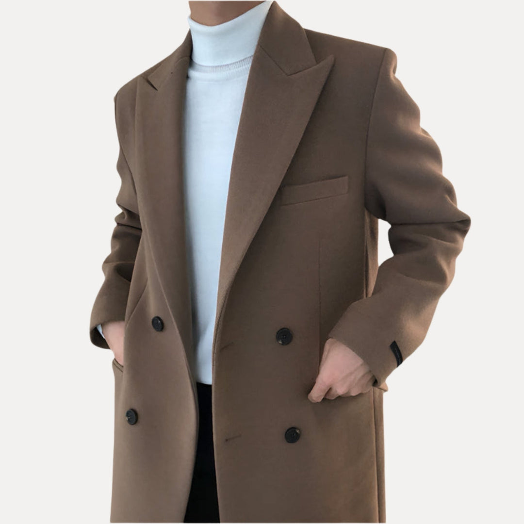 Elegant Lined Coat For Men
