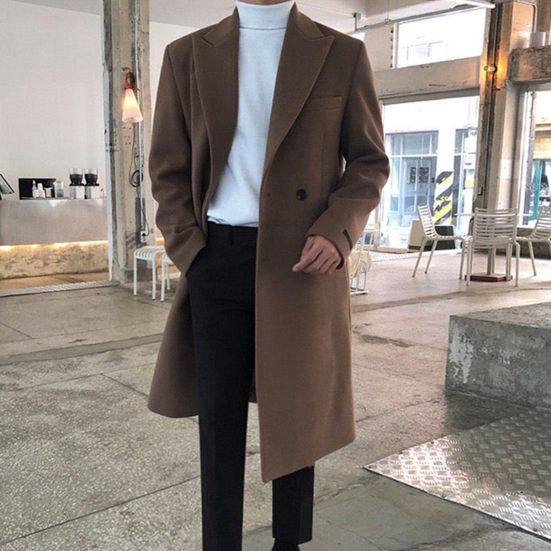 Elegant Lined Coat For Men