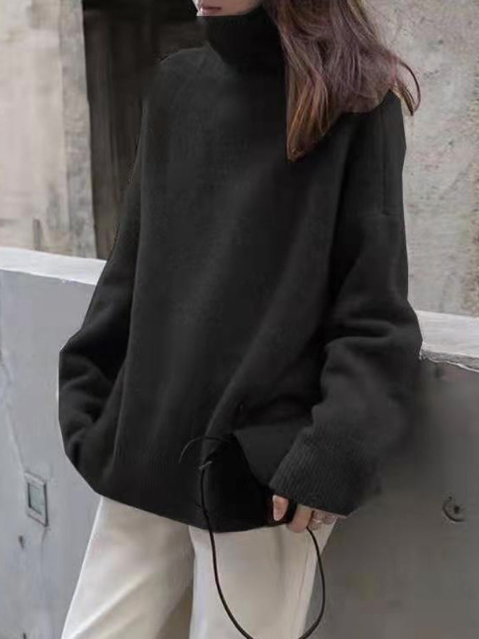 Heather | Turtleneck Sweater with Relaxed Line and High Neck for Women