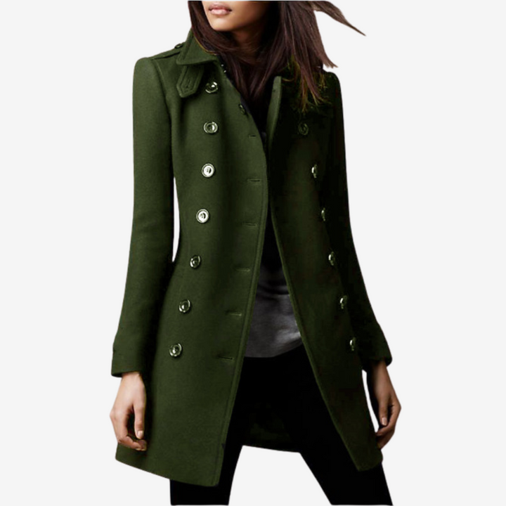 Rosellea Elegant Button-Down Coat