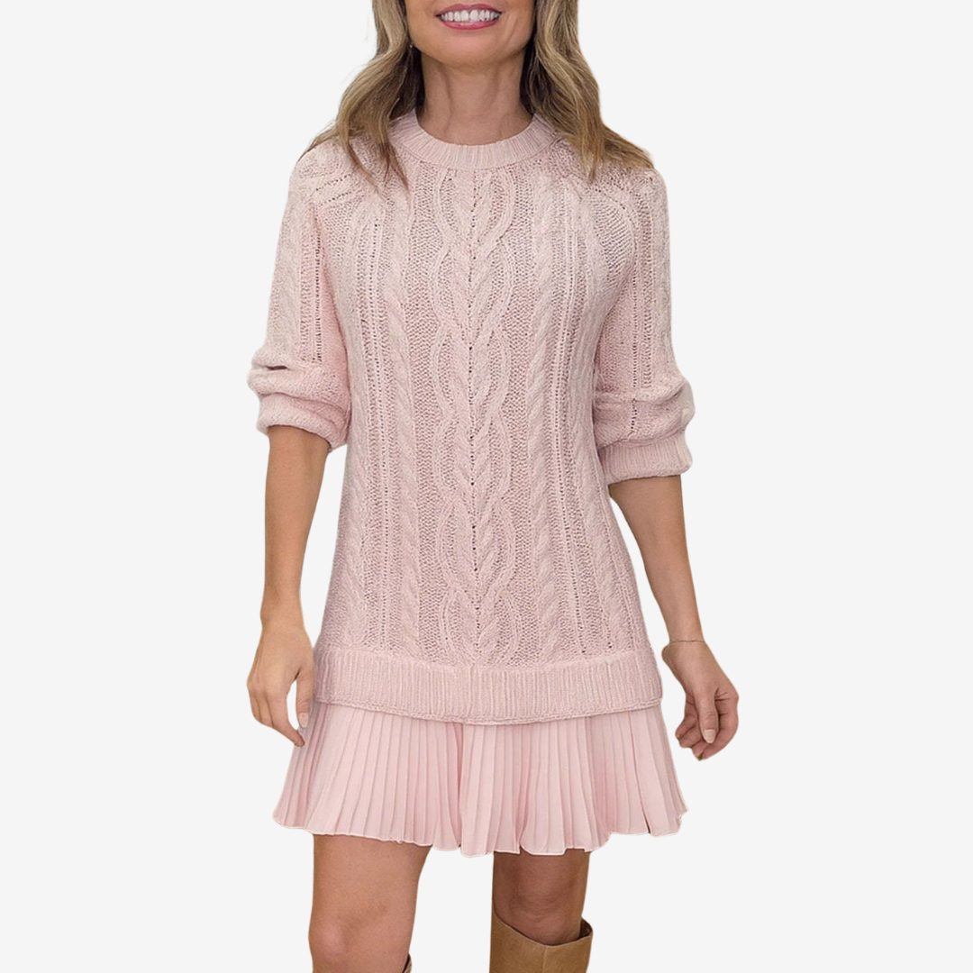 Gaelle Knit Sweater Dress