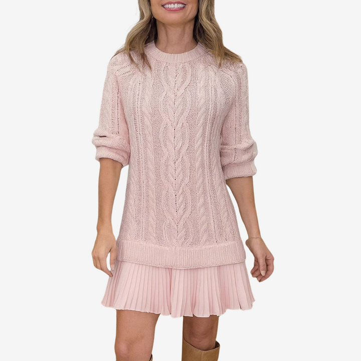 Gaelle Knit Sweater Dress