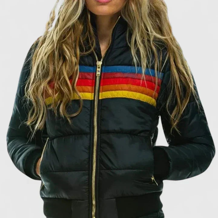 Hallie | Waterproof Hooded Rain Jacket with Zip Front for Women