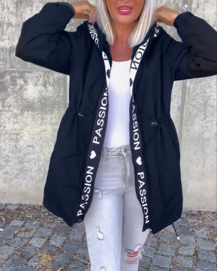 Vanessa | Casual Zip Up Jacket with Adjustable Drawstring for Women