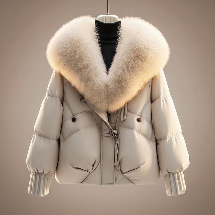 Emmeline | Winter Coat with Plush Statement Collar for Women