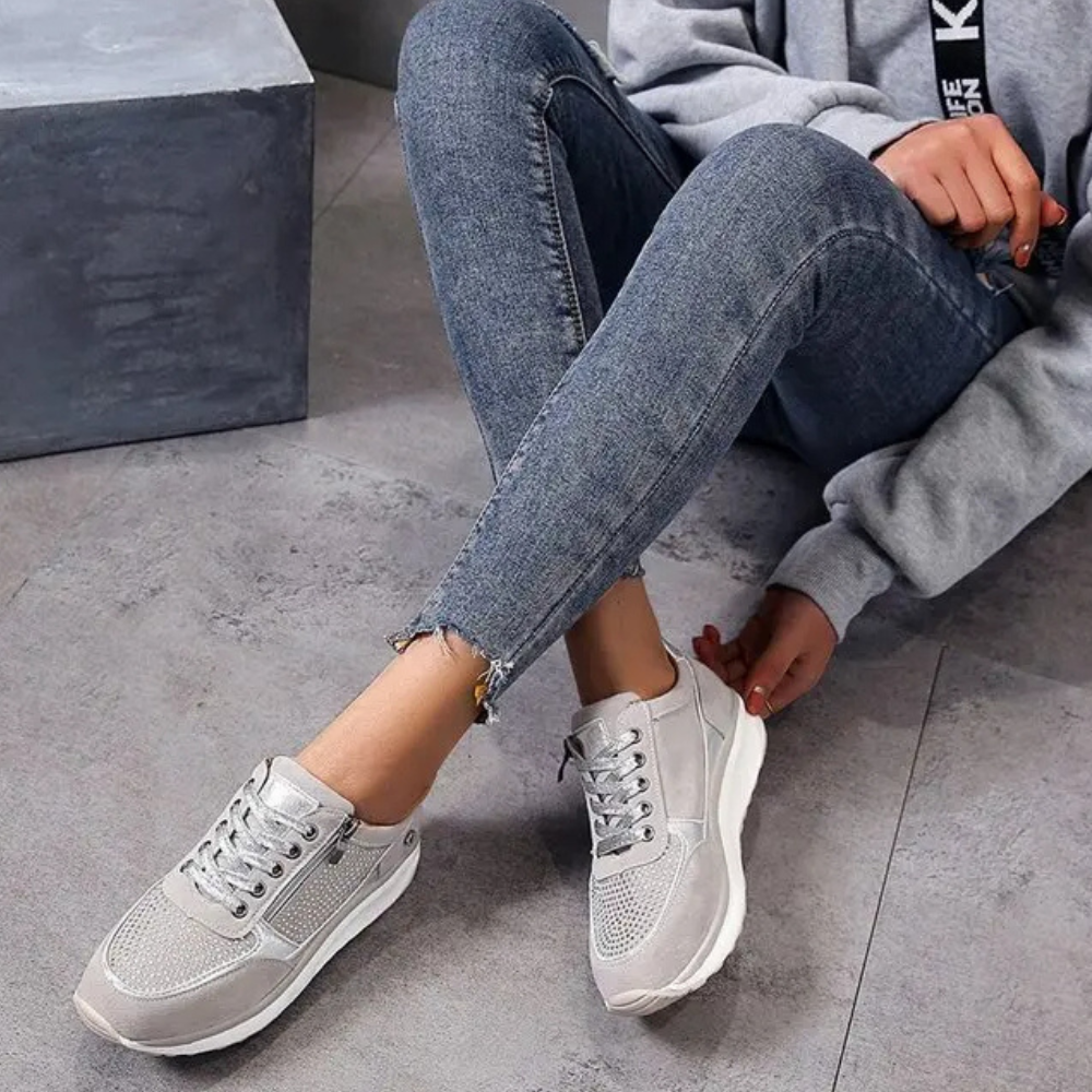 Vulcanized Platform Sneakers For Women