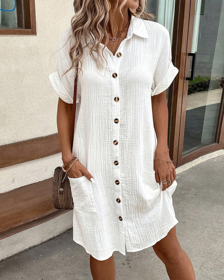 Melsie - Comfortable Shirt Dress