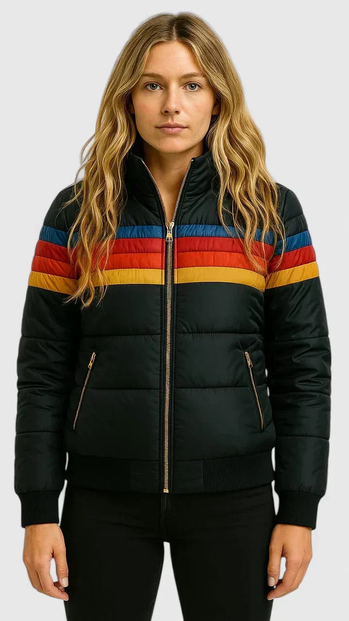 Hallie | Waterproof Hooded Rain Jacket with Zip Front for Women