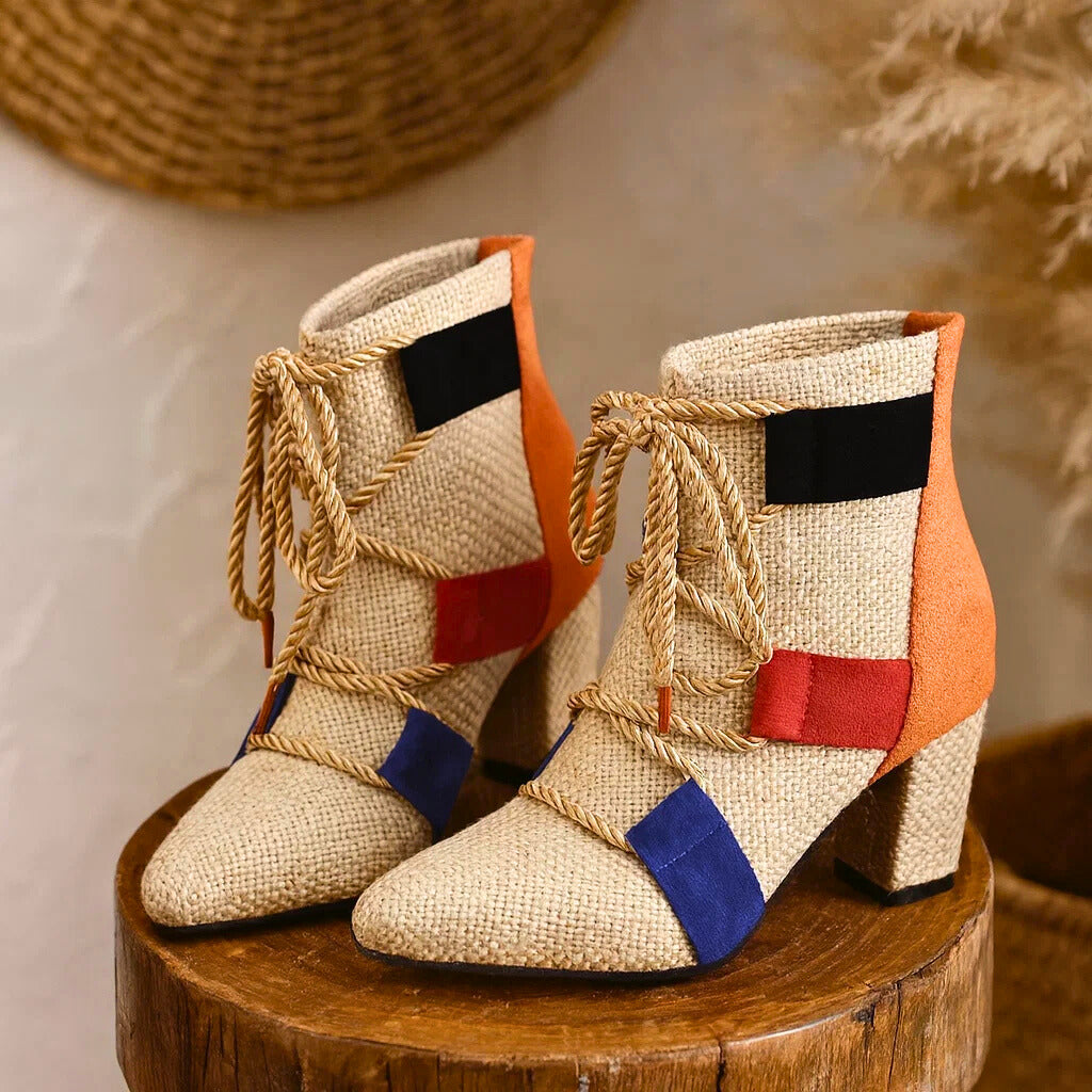 RAYA ROPE-LACE BOOTIES