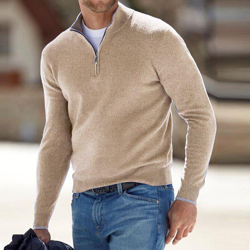 Harris | Comfort Half Zip Knit Pullover with Clean Build for Men
