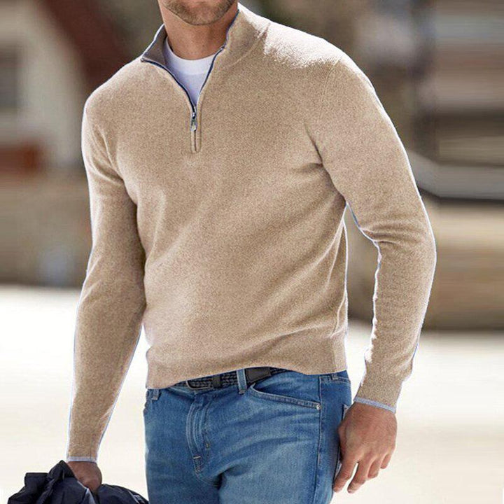 Harris | Comfort Half Zip Knit Pullover with Clean Build for Men