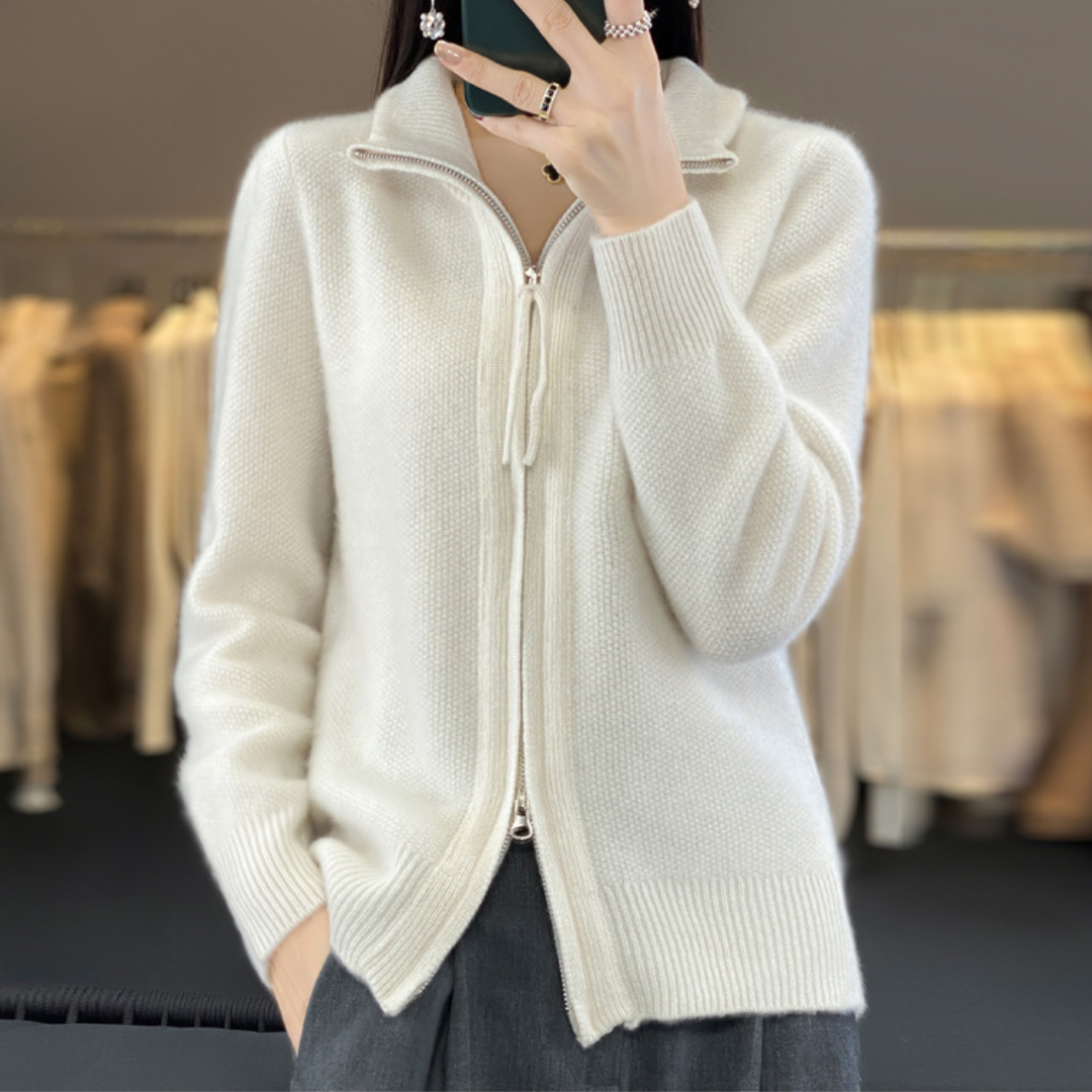 Katrina | Minimalist Zip Sweater with Sleek Modern Silhouette for Women