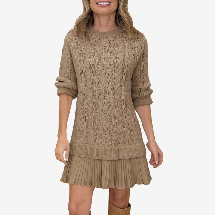 Gaelle Knit Sweater Dress