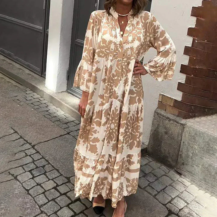 Avielle - Fashionable Printed Boho Maxi Dress