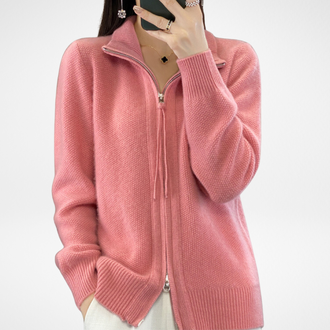 Katrina | Minimalist Zip Sweater with Sleek Modern Silhouette for Women