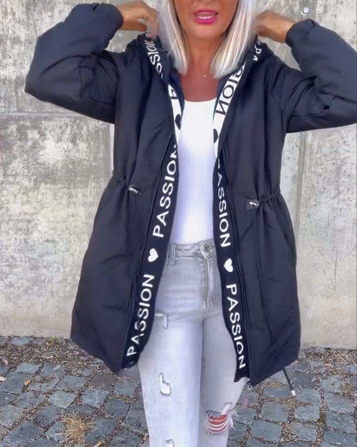 Vanessa | Casual Zip Up Jacket with Adjustable Drawstring for Women
