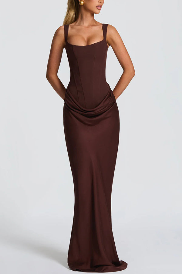 Luna - Square Neck Maxi Dress