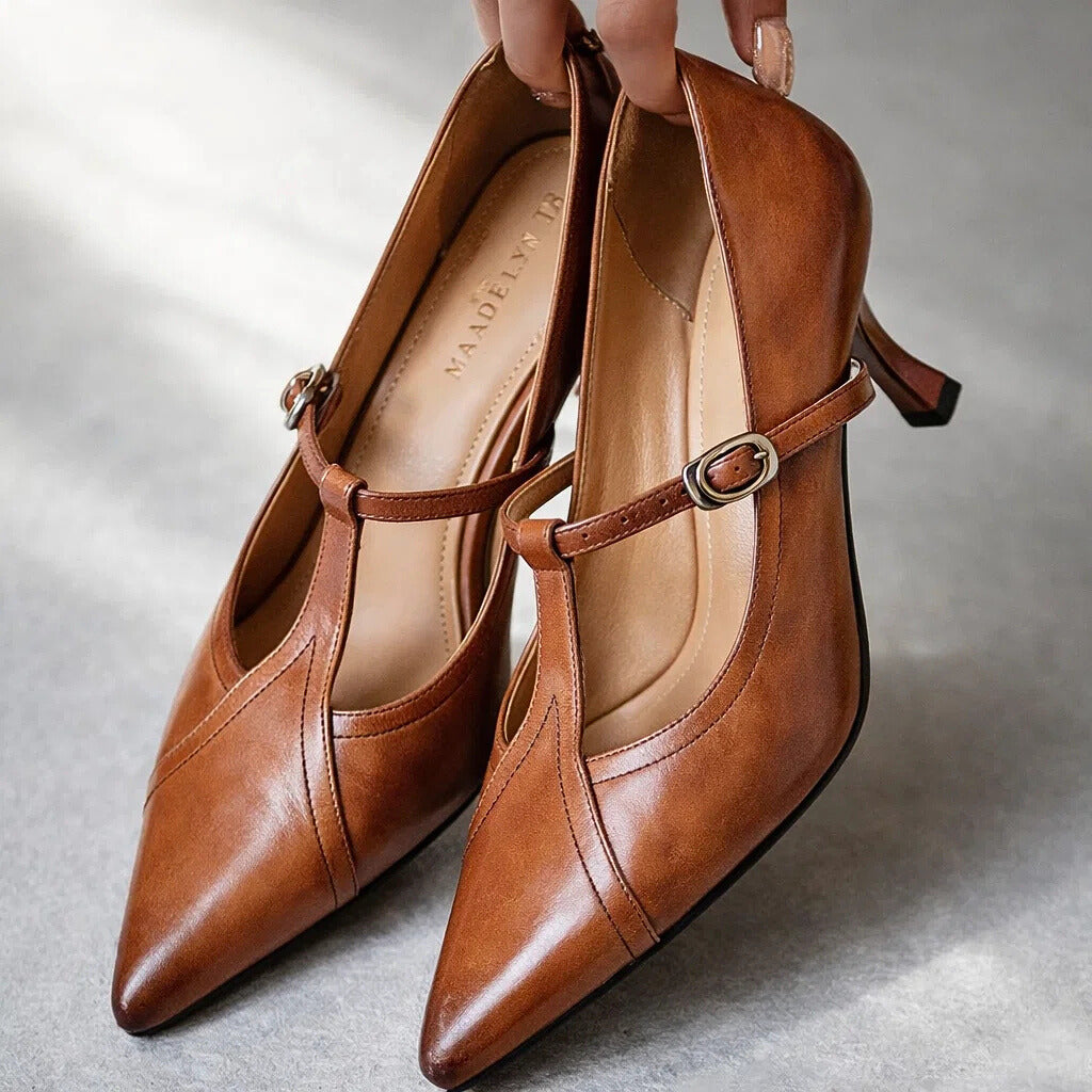 MARSELLA GENUINE LEATHER HEELS