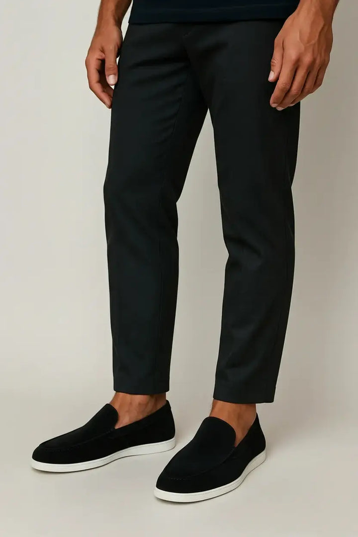 Barnaby | Suede Loafers with Sharp Silhouette and Soft Sole for Men