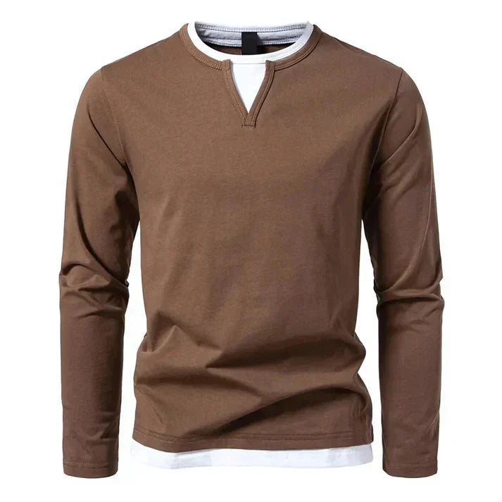 Alwin - Premium Long-Sleeved Shirt Made From Combed Cotton