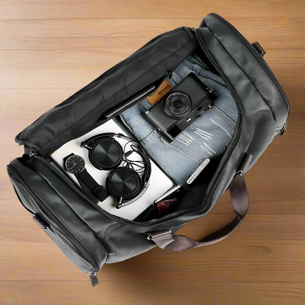 Oskar Leather Travel Bag