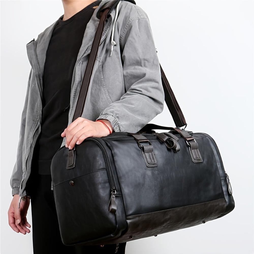 Oskar Leather Travel Bag