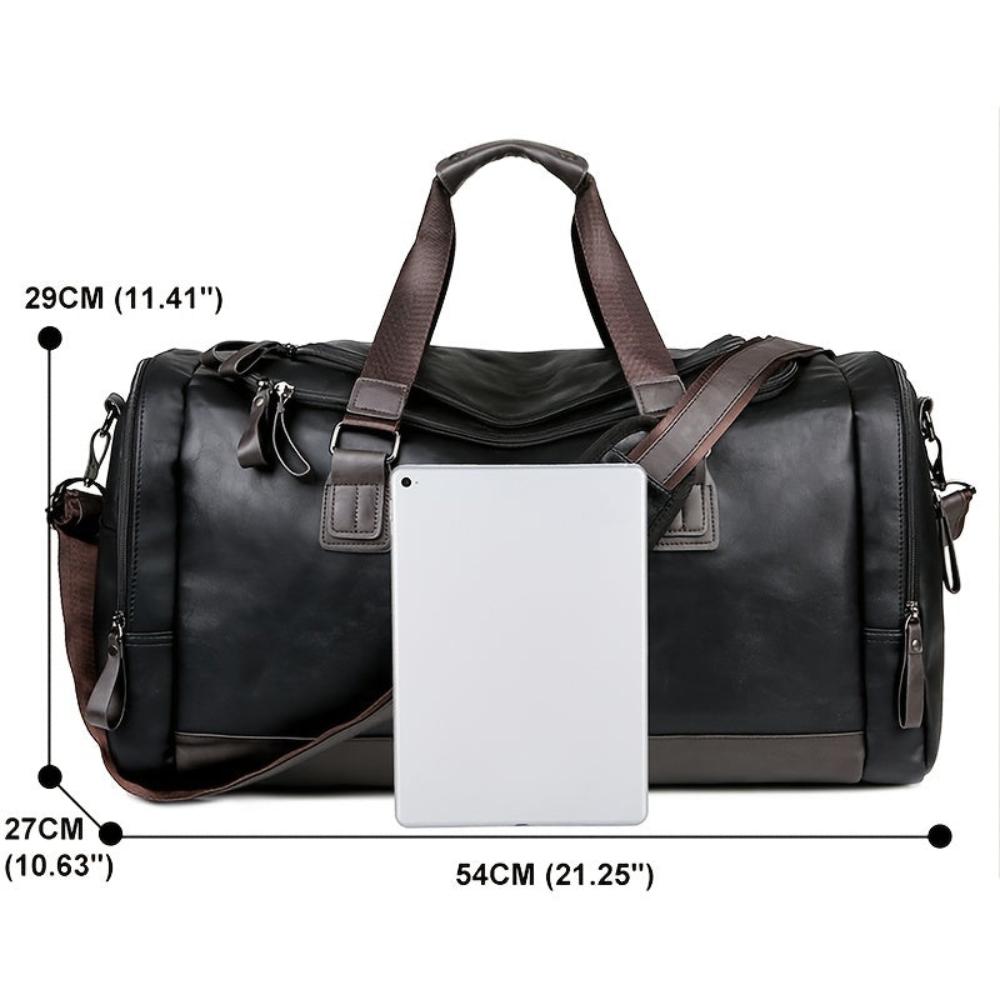 Oskar Leather Travel Bag