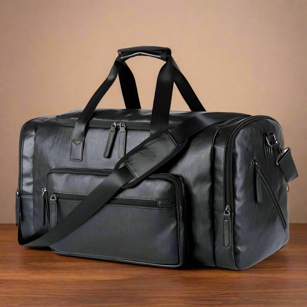 Oskar Leather Travel Bag