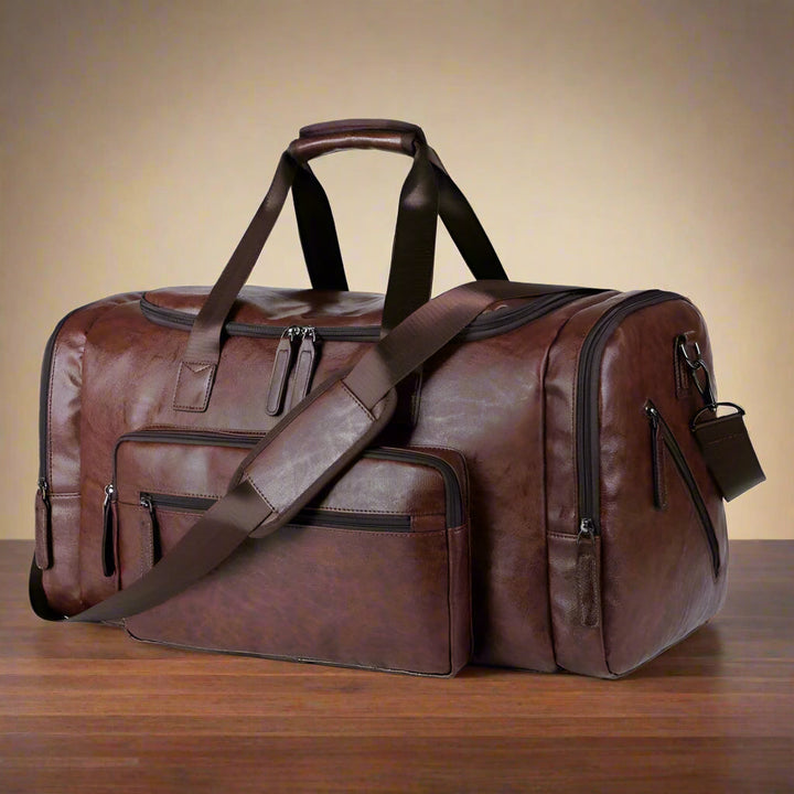 Oskar Leather Travel Bag