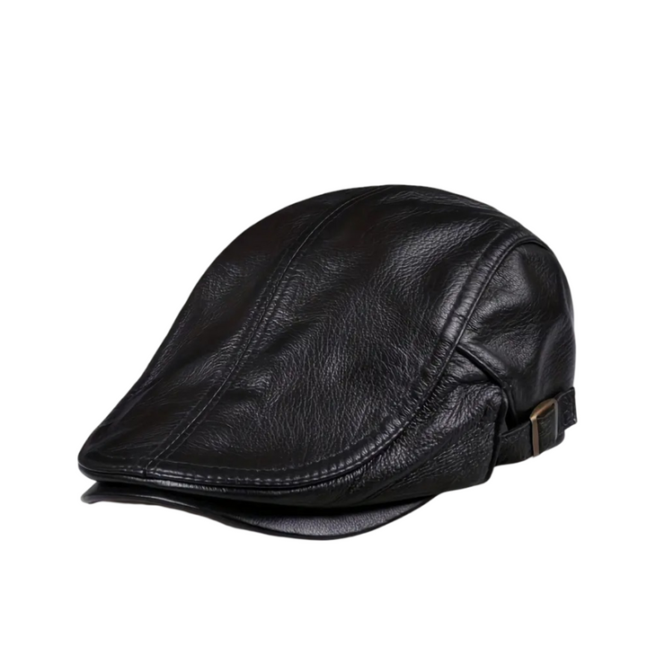 Hanz Leather Flat Cap
