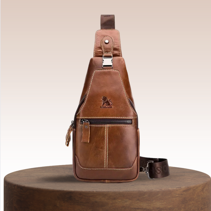 Leon Leather Chest Bag