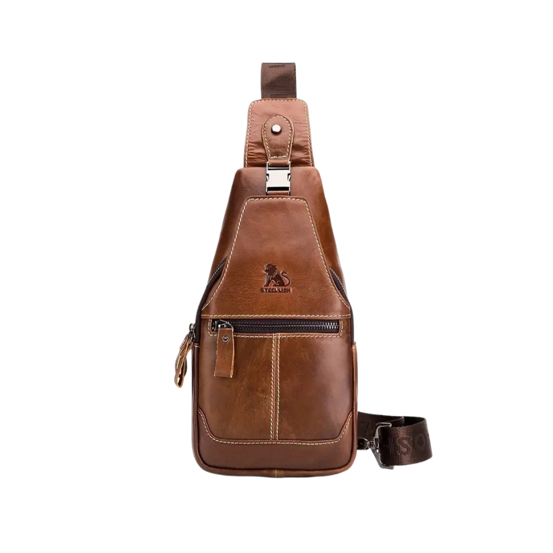 Leon Leather Chest Bag