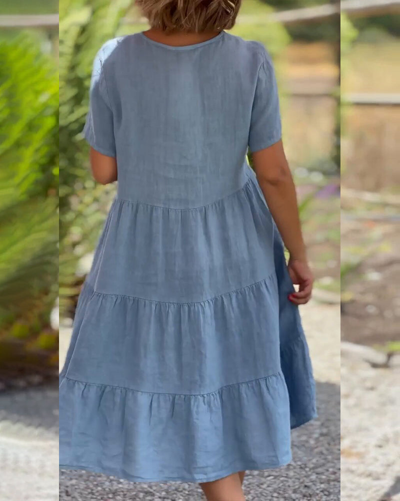 Virella - Dress Made Of Cotton And Linen