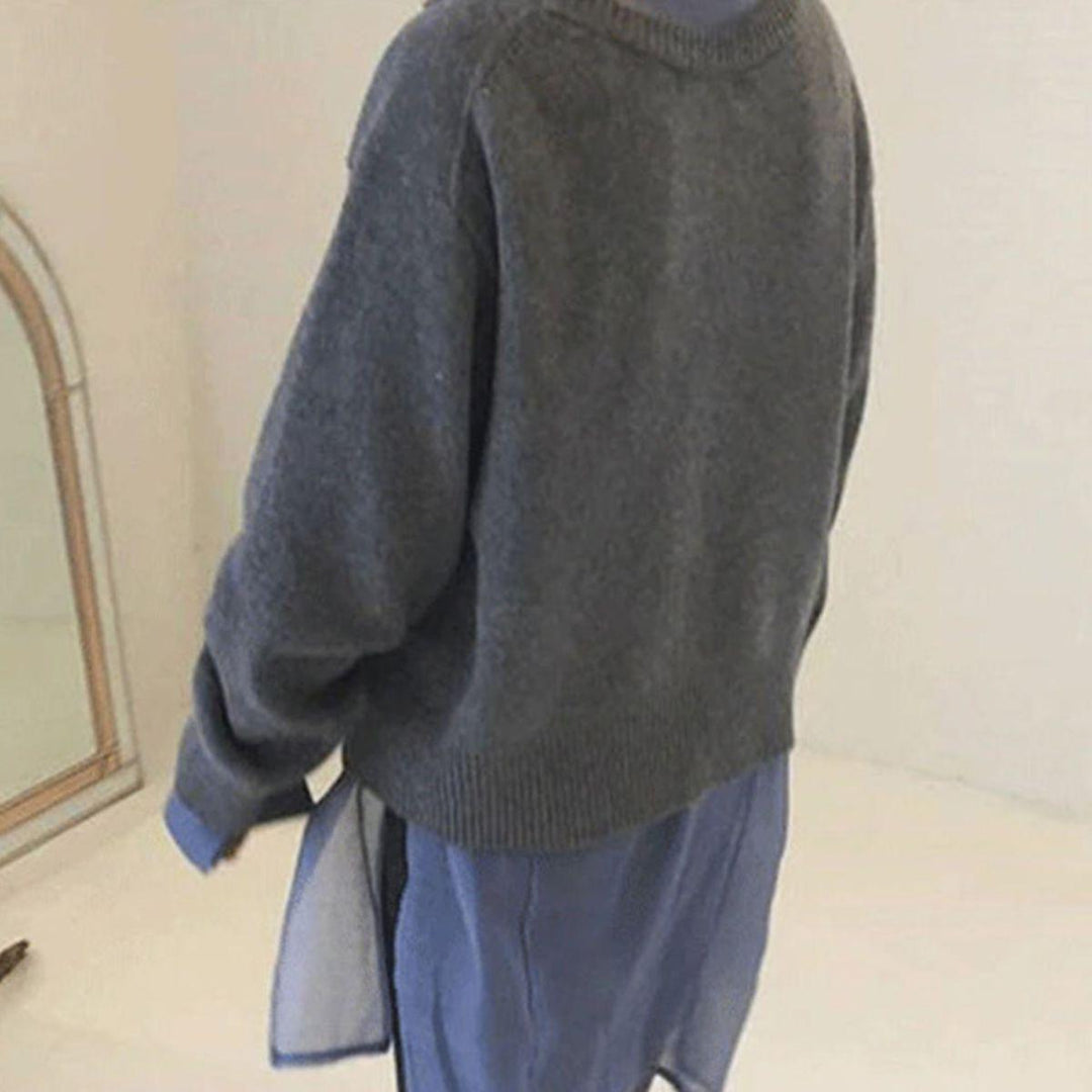 Alycia | Asymmetric Button Cardigan with Distinctive Closure for Women