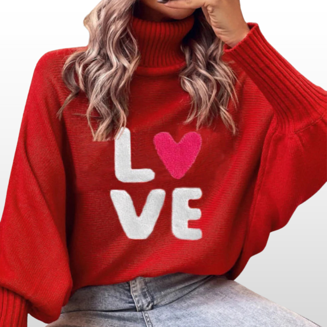 Emmie | Loose Fit Knit Sweater with Batwing Sleeves for Women